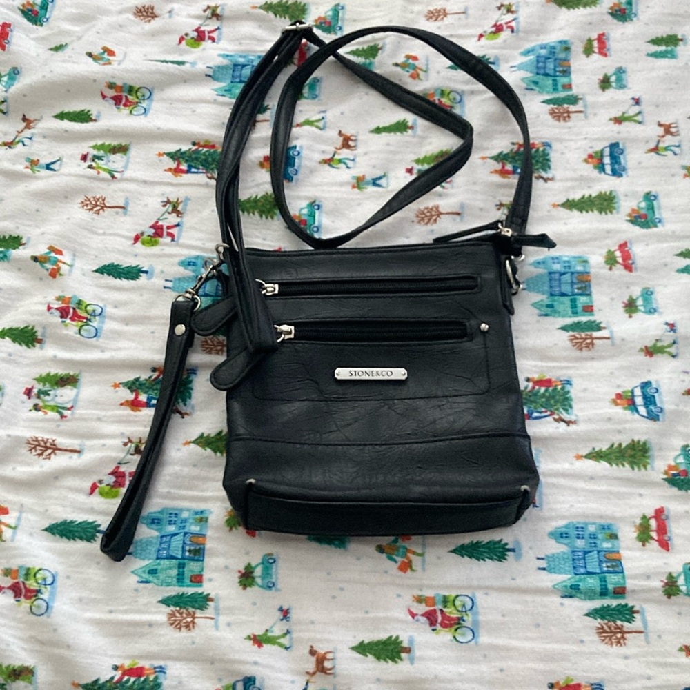 Stone&Co cross or shoulder bag good size a lot of room inside and outside